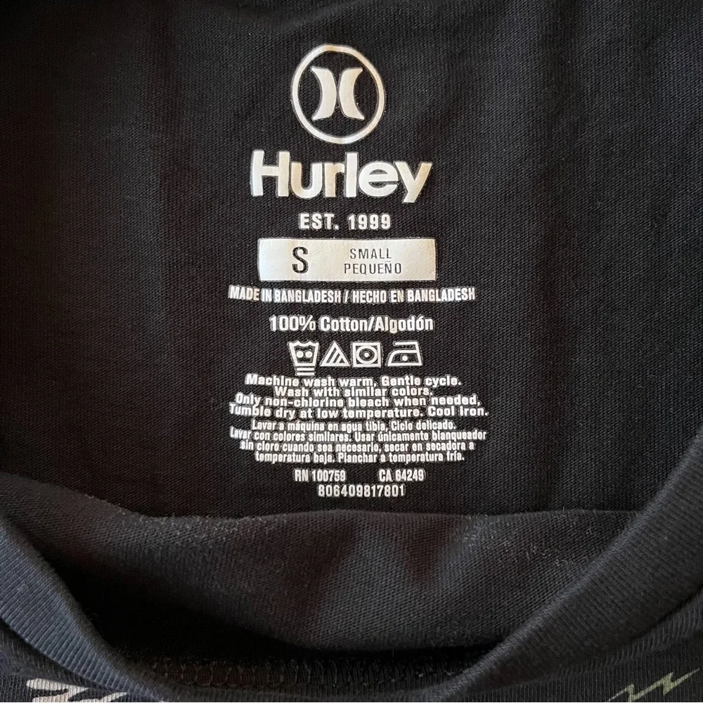 NWOT Black Hurley Eagle Graphic Tee - Picture 3 of 6